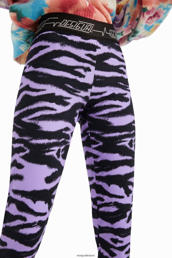 Desigual Women Animal print slim leggings Clothing PFVZ0B1047