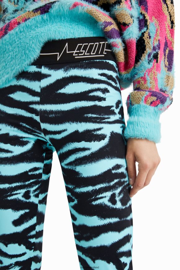 Desigual Women Animal print slim leggings Clothing PFVZ0B1051