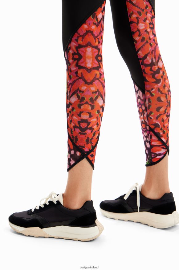 Desigual Women Butterfly sport leggings Clothing PFVZ0B78