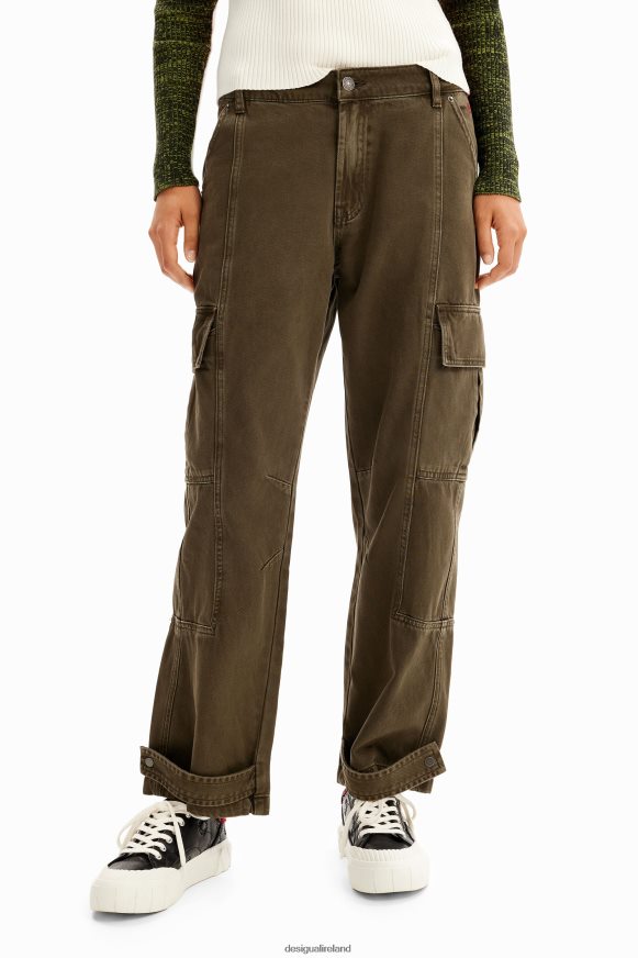 Desigual Women Cargo jeans Clothing PFVZ0B148