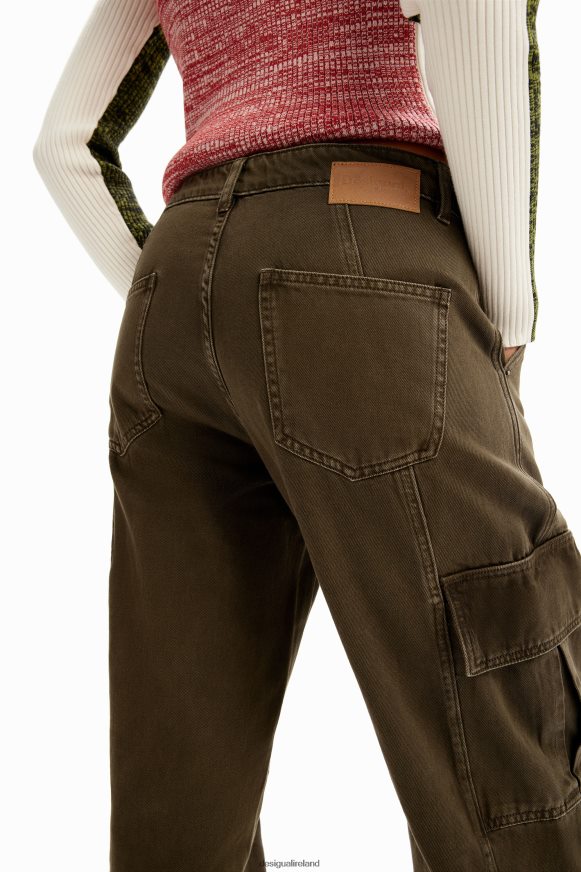 Desigual Women Cargo jeans Clothing PFVZ0B148