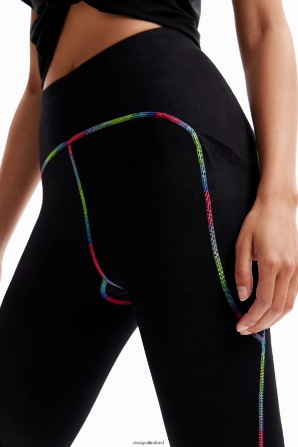 Desigual Women Contrasting sport leggings Clothing PFVZ0B193