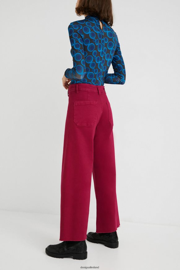 Desigual Women Cropped culotte jeans Clothing PFVZ0B735