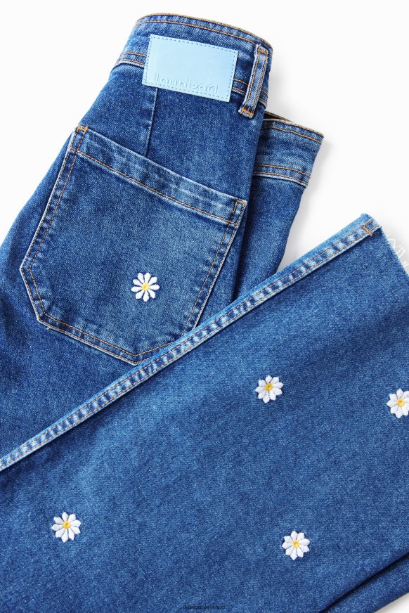 Desigual Women Daisy cropped culotte jeans Clothing PFVZ0B318