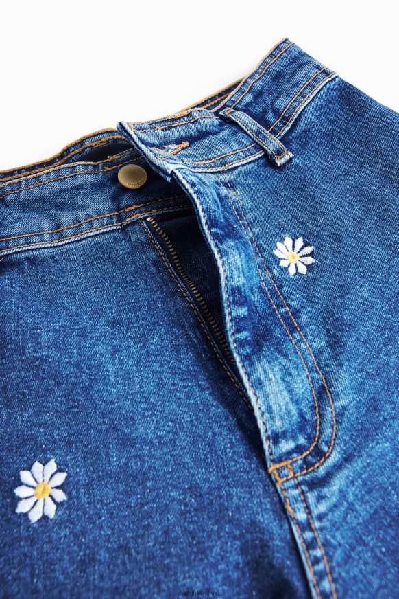 Desigual Women Daisy cropped culotte jeans Clothing PFVZ0B318