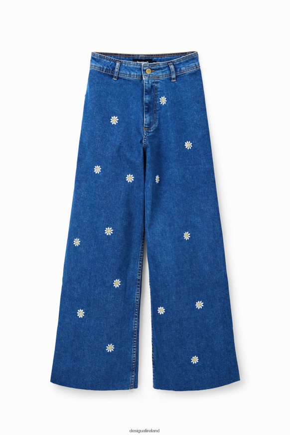 Desigual Women Daisy cropped culotte jeans Clothing PFVZ0B318