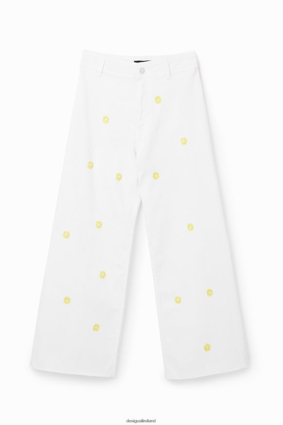 Desigual Women Daisy cropped culotte jeans Clothing PFVZ0B379