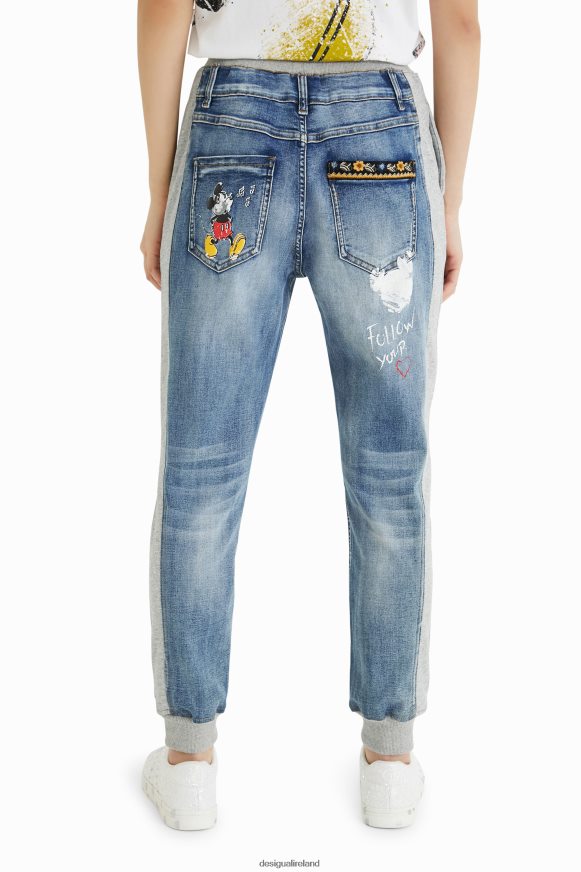 Desigual Women Disney's Mickey Mouse jogger jeans Clothing PFVZ0B3