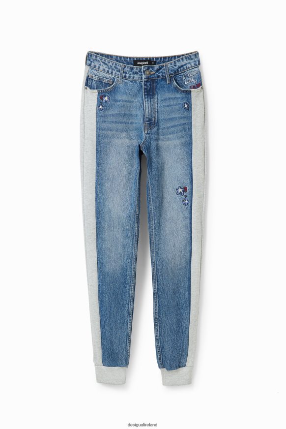 Desigual Women Embroidered jogger jeans Clothing PFVZ0B93