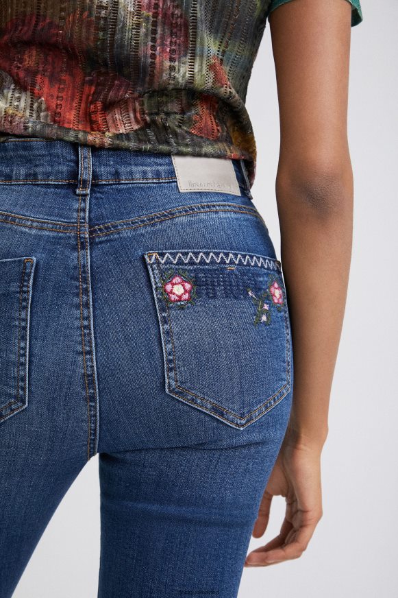 Desigual Women Flared cropped jeans Clothing PFVZ0B1036