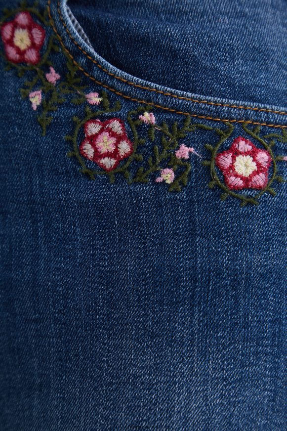 Desigual Women Flared cropped jeans Clothing PFVZ0B1036
