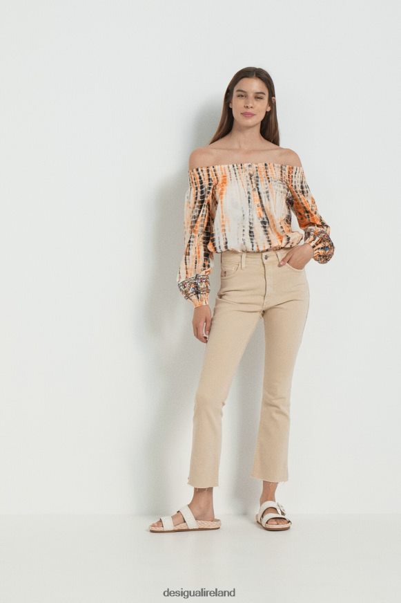 Desigual Women Flared cropped jeans Clothing PFVZ0B755