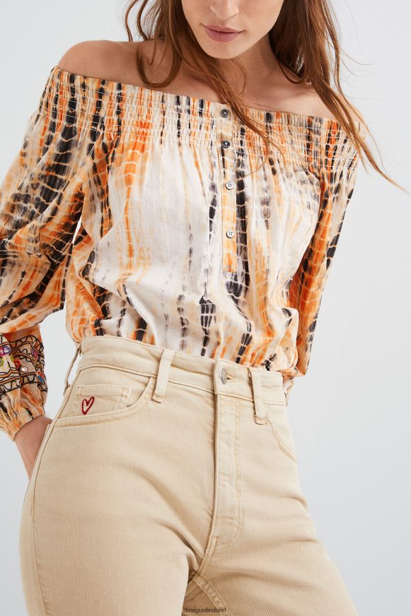 Desigual Women Flared cropped jeans Clothing PFVZ0B755