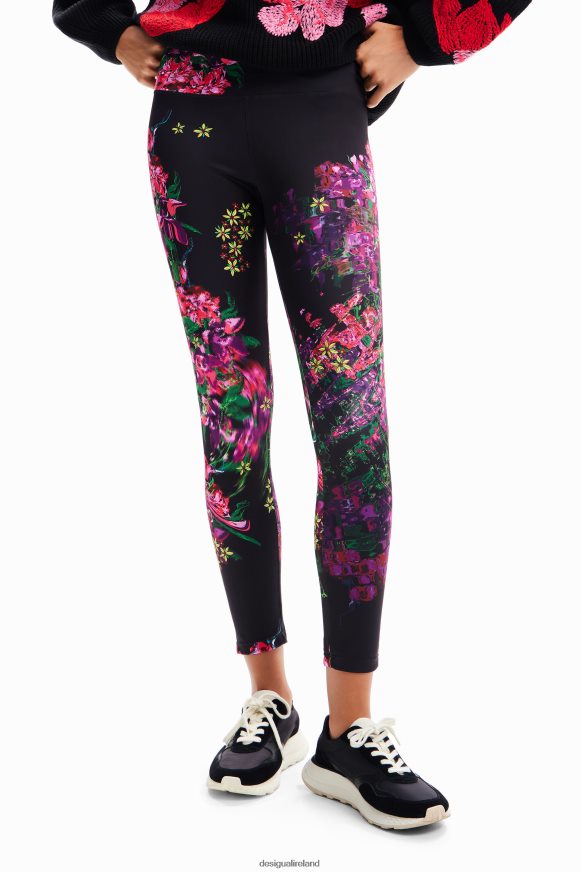 Desigual Women Floral sport leggings Clothing PFVZ0B97