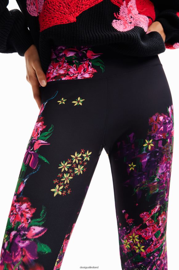 Desigual Women Floral sport leggings Clothing PFVZ0B97