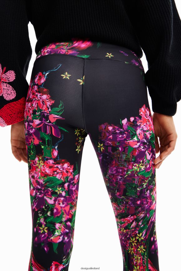 Desigual Women Floral sport leggings Clothing PFVZ0B97