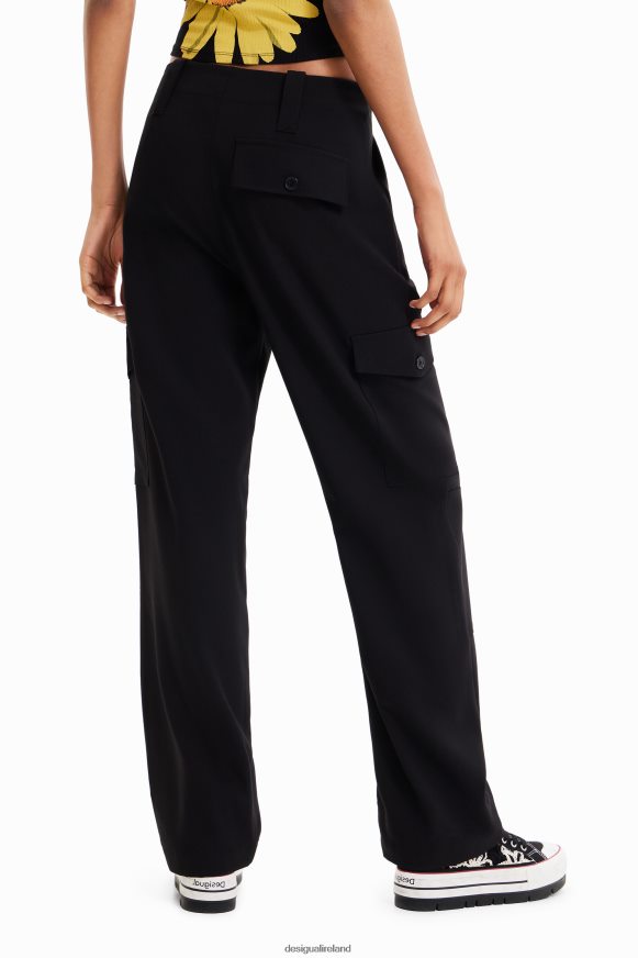 Desigual Women Flowy cargo trousers Clothing PFVZ0B198