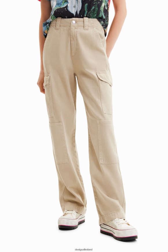 Desigual Women Long cargo trousers Clothing PFVZ0B228
