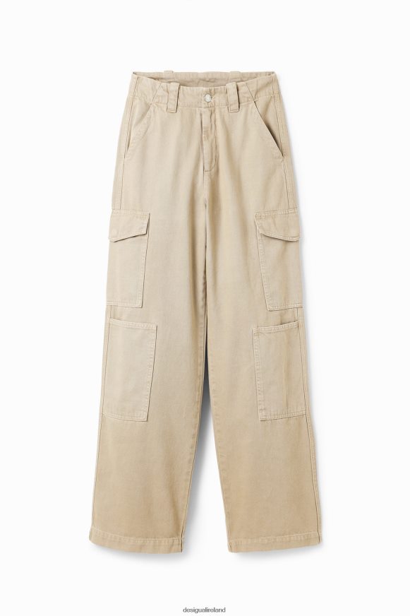 Desigual Women Long cargo trousers Clothing PFVZ0B228