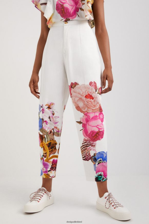 Desigual Women M. Christian Lacroix floral baggy trousers Clothing PFVZ0B667