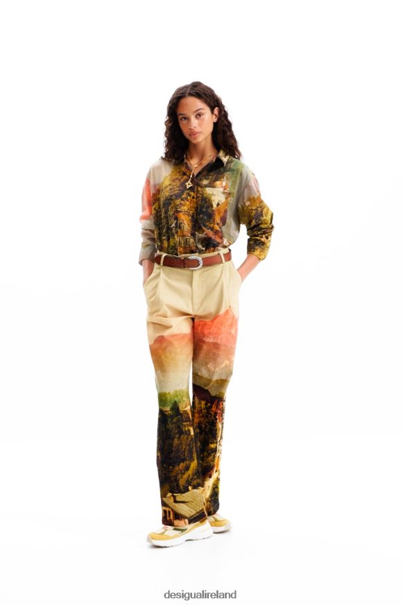 Desigual Women M. Christian Lacroix straight landscape trousers Clothing PFVZ0B68
