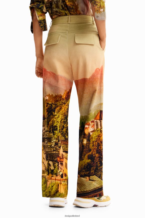 Desigual Women M. Christian Lacroix straight landscape trousers Clothing PFVZ0B68