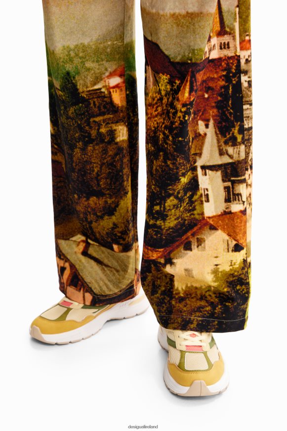 Desigual Women M. Christian Lacroix straight landscape trousers Clothing PFVZ0B68