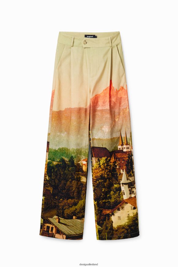 Desigual Women M. Christian Lacroix straight landscape trousers Clothing PFVZ0B68
