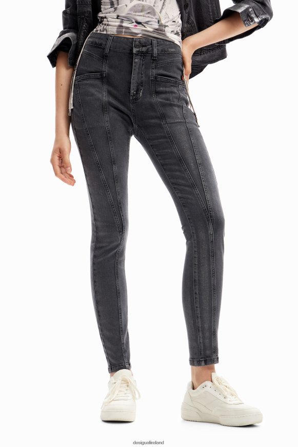 Desigual Women Metallic push-up skinny jeans Clothing PFVZ0B257