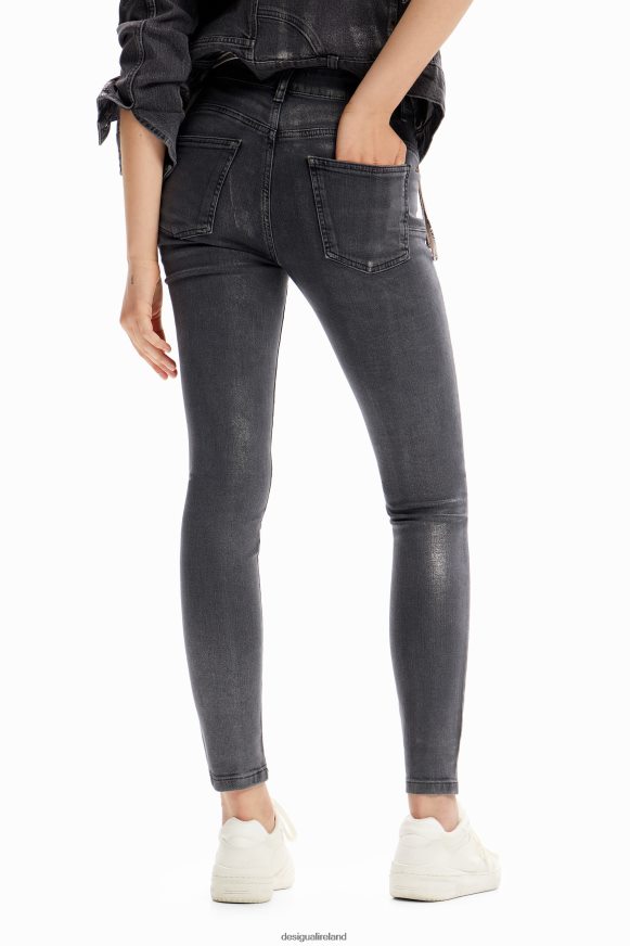 Desigual Women Metallic push-up skinny jeans Clothing PFVZ0B257