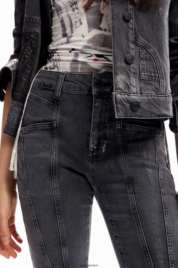 Desigual Women Metallic push-up skinny jeans Clothing PFVZ0B257