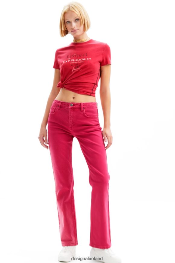 Desigual Women Plain flare jeans Clothing PFVZ0B69