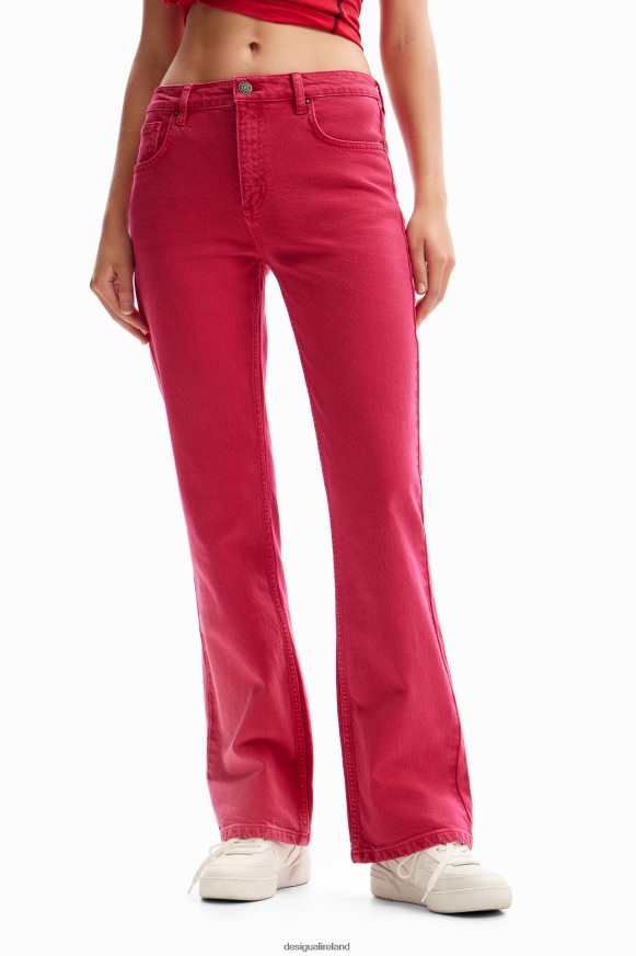 Desigual Women Plain flare jeans Clothing PFVZ0B69