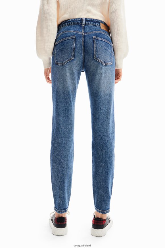 Desigual Women Push-up floral skinny jeans Clothing PFVZ0B57