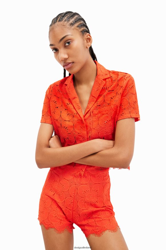 Desigual Women Retro lace shorts Clothing PFVZ0B538