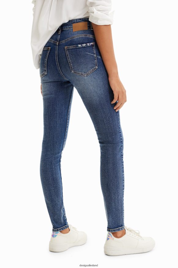 Desigual Women Ripped slim push-up jeans Clothing PFVZ0B729