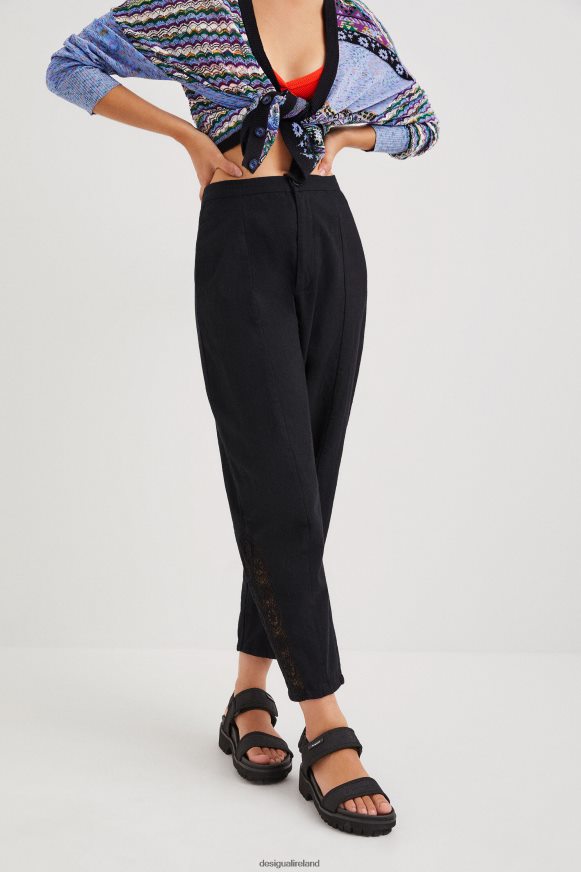 Desigual Women Rustic baggy trousers Clothing PFVZ0B1137