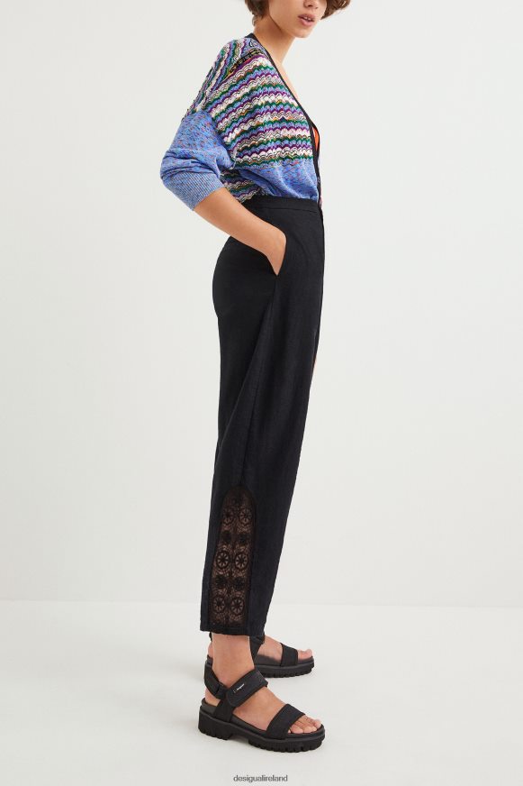 Desigual Women Rustic baggy trousers Clothing PFVZ0B1137