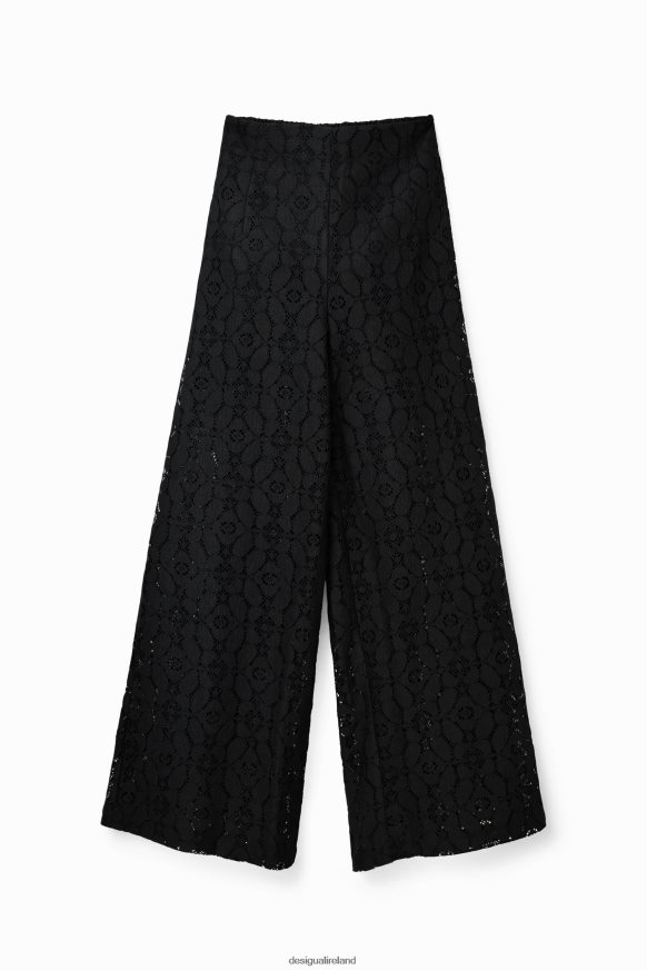 Desigual Women Sheer lace trousers Clothing PFVZ0B420