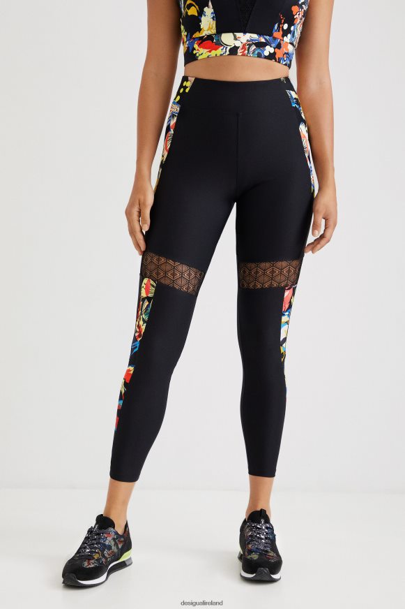 Desigual Women Slim leggings flowers Clothing PFVZ0B1061