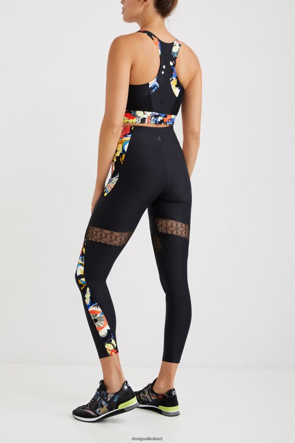 Desigual Women Slim leggings flowers Clothing PFVZ0B1061