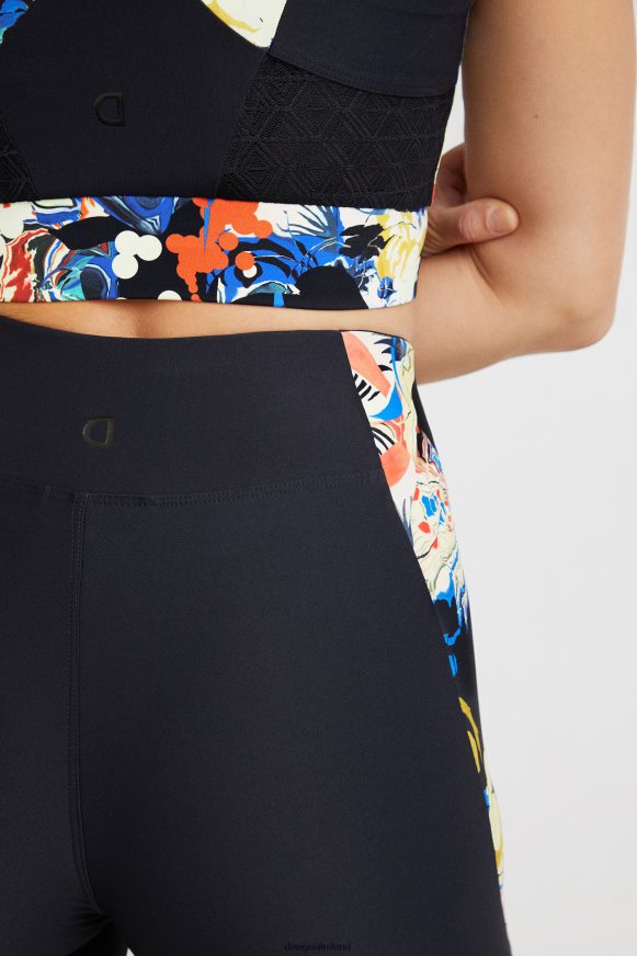 Desigual Women Slim leggings flowers Clothing PFVZ0B1061