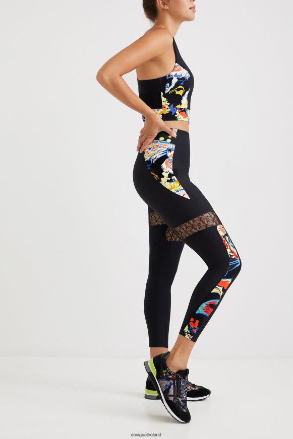 Desigual Women Slim leggings flowers Clothing PFVZ0B1061