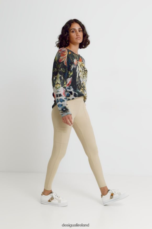 Desigual Women Slim leggings military Clothing PFVZ0B1114