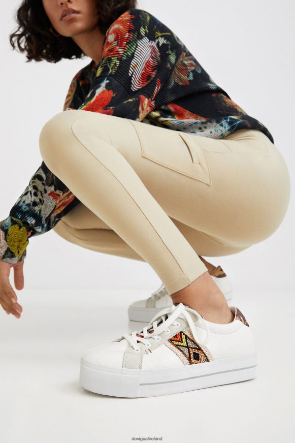 Desigual Women Slim leggings military Clothing PFVZ0B1114