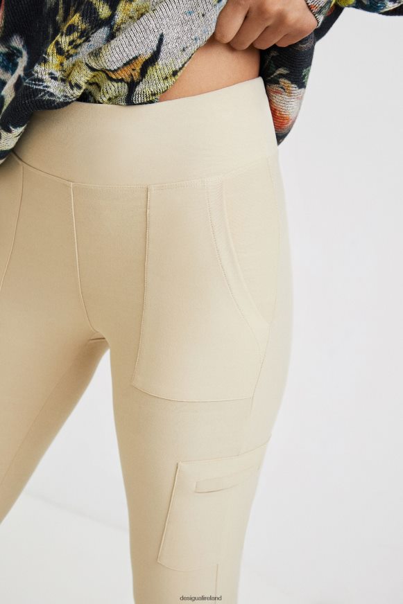 Desigual Women Slim leggings military Clothing PFVZ0B1114