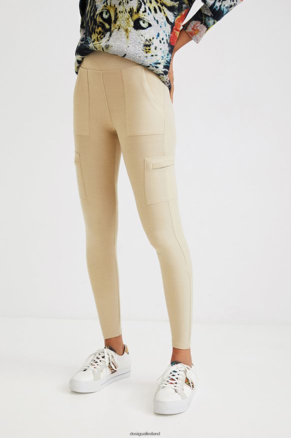 Desigual Women Slim leggings military Clothing PFVZ0B1114