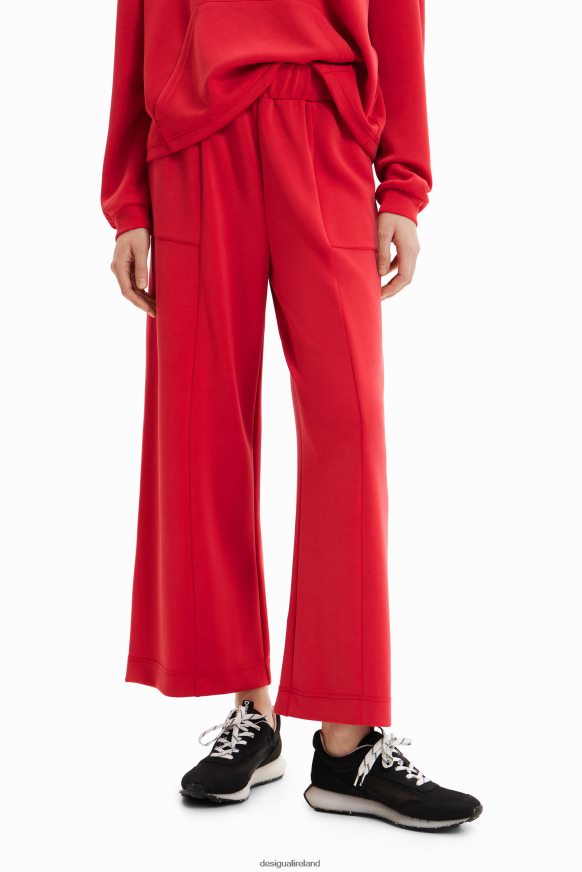 Desigual Women Soft-touch wide-leg trousers Clothing PFVZ0B398