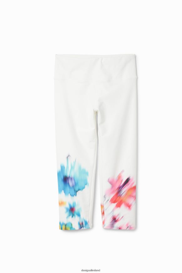 Desigual Women Sport floral cropped leggings Clothing PFVZ0B906