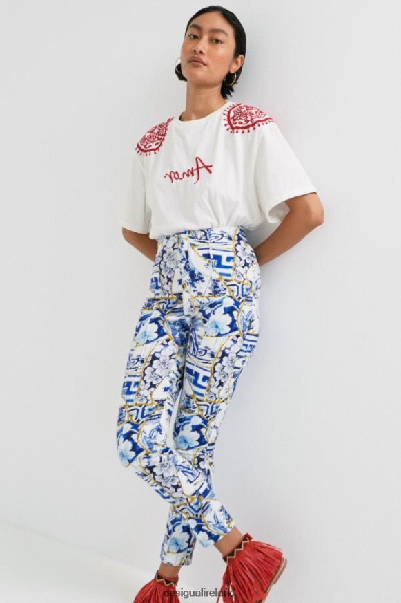 Desigual Women Stella Jean printed slim trousers Clothing PFVZ0B875